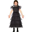 stroj dla dzieci wednesday addams czarny guirca 110 116 cm