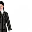 stroj dla dzieci wednesday addams gotycka uczennica zakiet godan rozm 120 130 cm