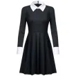 stroj dla dzieci wednesday addams partytino rozm 122 128 cm