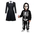 stroj dla dzieci wednesday addams partytino rozm 122 128 cm