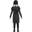 stroj dla dzieci wednesday addams sukienka czaszki czarny guirca 110 116 cm