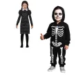 stroj dla dzieci wednesday addams sukienka czaszki czarny guirca 146 152 cm