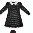 stroj dla dzieci wednesday addams sukienka czaszki guirca rozm 98 104 cm
