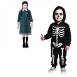 stroj dla dzieci wednesday addams turkusowy smiffys 116 128 cm