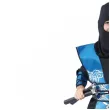 stroj dla dzieci wojownik ninja zestaw niebieski godan rozm 120 130