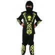 stroj dla dzieci zolty ninja z czaszka rozm 110 120 cm