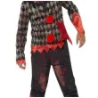 stroj dla dzieci zombie klaun czarno czerwony smiffys rozm 116 128 cm