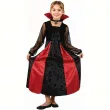 stroj dla dziecka gotycka wampirzyca czarny czerwony godan rozm 110 120