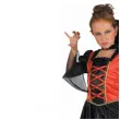 stroj dla dziecka na halloween gotycka wampirzyca sukienka z kolnierzem 120 130