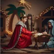 stroj dla dziecka na jaselka przedstawienie szkolne trzech kroli kacper 142 148 cm