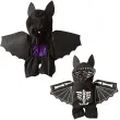 stroj dla psa halloween nietoperz czarny partydeco s