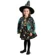 stroj dzieciecy kostium dla dziewczynki na halloween andrzejki czarodziejka wiedzma 92 104