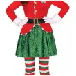 stroj dzieciecy na boze narodzenie elfka zestaw dla dziewczynki rozm 122 134
