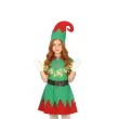 stroj dzieciecy na boze narodzenie swieta elfka sukienka czapka pasek 146 152