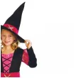 stroj dzieciecy na halloween andrzejki czarownica sukienka kapelusz pasek rozm 120 130