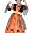 stroj dzieciecy na halloween andrzejki czarownica sukienka kapelusz pasek rozm 120 130