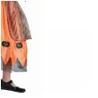 stroj dzieciecy na halloween andrzejki czarownica sukienka kapelusz pasek rozm 130 140