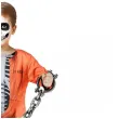 stroj dzieciecy na halloween i karnawal dla chlopca kosciotrup wiezien kombinezon rozm 120 130