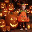 stroj dzieciecy na halloween swieto dyni kombinezon i czapka dynia rozm 92 104