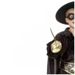 stroj dzieciecy na karnawal bal kostiumowy zorro zestaw rozm 120 130