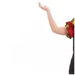 stroj dzieciecy sukienka dla dziewczynki na karnawal tancerka flamenco hiszpanka roz 130 140