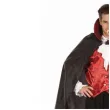 stroj meski na halloween gotycki wampir peleryna bluzka spodnie karnawal larp cosplay l