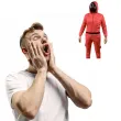 stroj meski na karnawal cosplay straznika squid game kombinezon z maska i kapturem rozm l