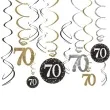 swiderki wiszace 70 urodziny amscan 12 szt