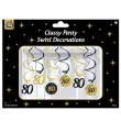 swiderki wiszace 80 urodziny classy party 12 szt pd party