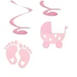 swiderki wiszace baby girl rozowy jasny godan 60 cm 4 szt