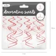 swiderki wiszace classic czerwone partypal 60 cm 5szt
