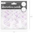 swiderki wiszace classic fioletowe partypal 60 cm 5szt