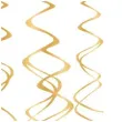 swiderki wiszace classic zlote partypal 60 cm 5szt