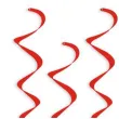 swiderki wiszace leaf hearts czerwone 6 szt
