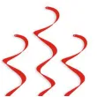 swiderki wiszace leaf hearts czerwone 6 szt