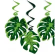 swiderki wiszace liscie monstery zielone 6 szt