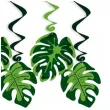 swiderki wiszace liscie monstery zielone 6 szt