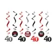 swiderki wiszace urodziny 40 partydeco 7 szt