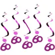 swiderki wiszace urodziny 60 pink shimmer amscan 5 szt