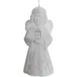 swieca aniolek betlejem z lampionem szara bartek candles 100 mm