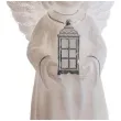 swieca aniolek betlejem z latarnia szary bartek candles 170 mm