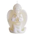 swieca aniolek modlacy sie ecru bartek candles 140 mm