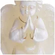 swieca aniolek modlacy sie ecru bartek candles 140 mm