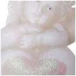 swieca aniolek z serduszkiem irys biala bartek candles 130 mm