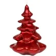 swieca choinka brokatowa czerwona adpal 145 103 mm