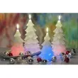 swieca choinka zmieniajaca kolory led szara bartek candles 80 150 mm