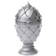 swieca jajo faberge srebrna candellana