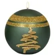 swieca kula choinka zielona adpal 100 mm