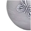 swieca kula mat z motylami szara fi 80mm