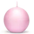 swieca matowa kula rozowy jasny partydeco 8cm 6szt